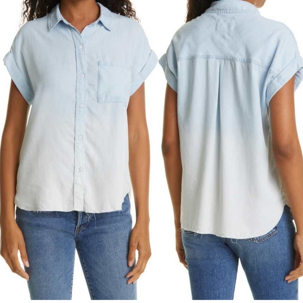 Rails lex light vintage dip dye denim shirt S